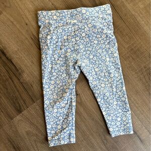 🌺5/$20 Joe Fresh Light Blue Floral Toddler Leggings
